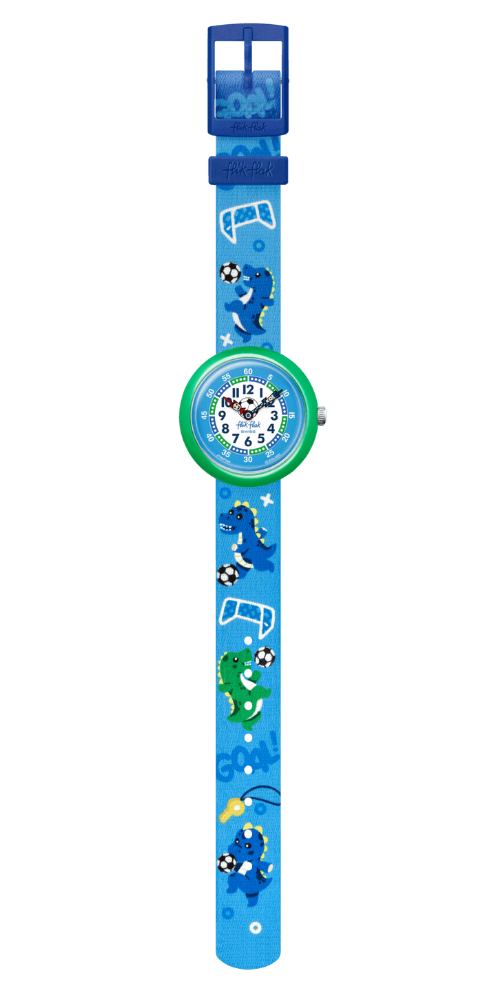 Flik Flak orologio SOCCEROZAURUS Sport Lovers 32mm FBNP209 - Capodagli 1937