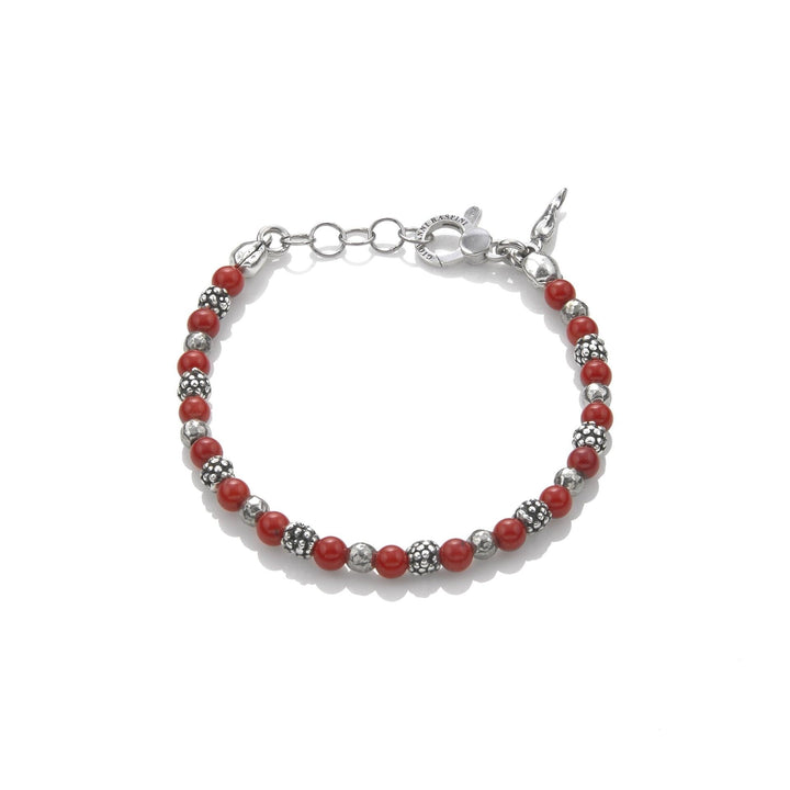 Giovanni Raspini bracciale Rio Sodalite argento 925 e bambù coral 10843 - Capodagli 1937