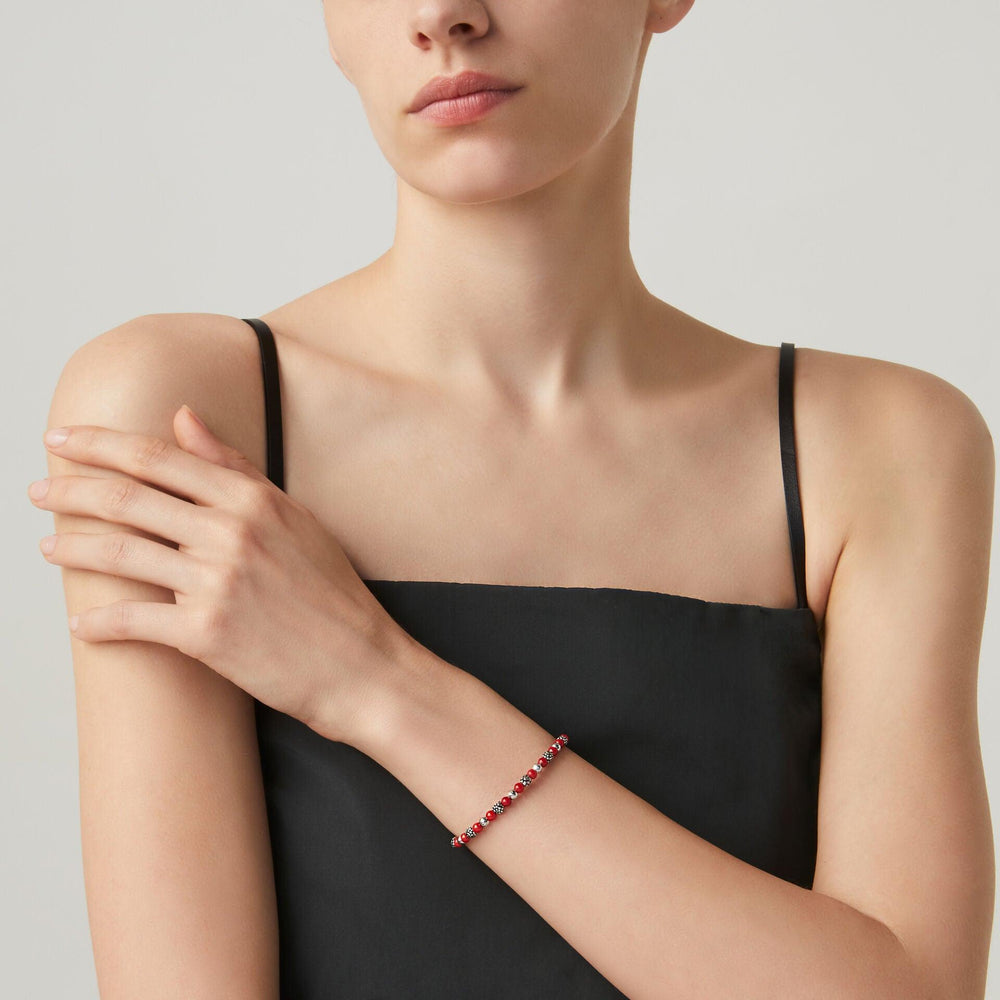 Giovanni Raspini bracciale Rio Sodalite argento 925 e bambù coral 10843 - Capodagli 1937