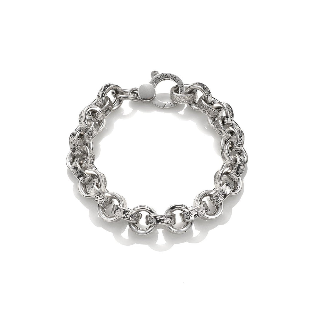 Giovanni Raspini bracciale Rolò Martellato argento 925 10509 - Gioielleria Capodagli