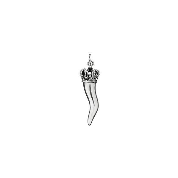 Giovanni Raspini charm Corno Medio Corona argento 925 8760 - Gioielleria Capodagli