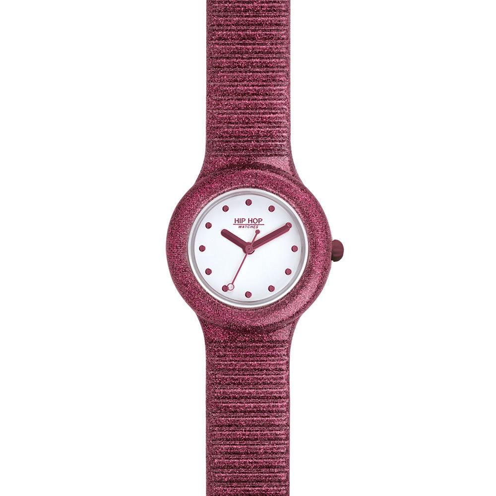 Hip Hop orologio BORDEAUX GLITTER Sparkling Mania collection 32mm HWU1022 - Capodagli 1937