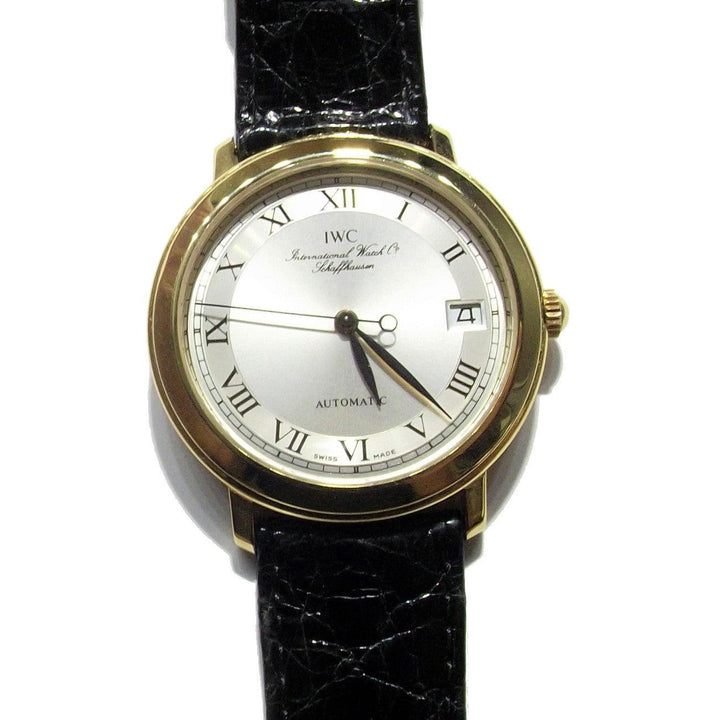 IWC orologio uomo Portofino 35mm oro 18kt automatico alligatore nero IW3209 - Capodagli 1937