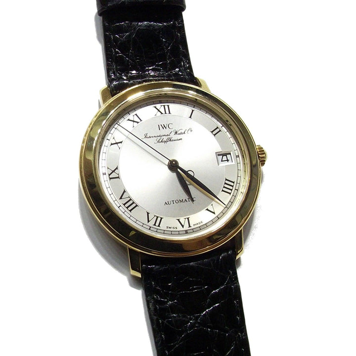 IWC orologio uomo Portofino 35mm oro 18kt automatico alligatore nero IW3209 - Capodagli 1937