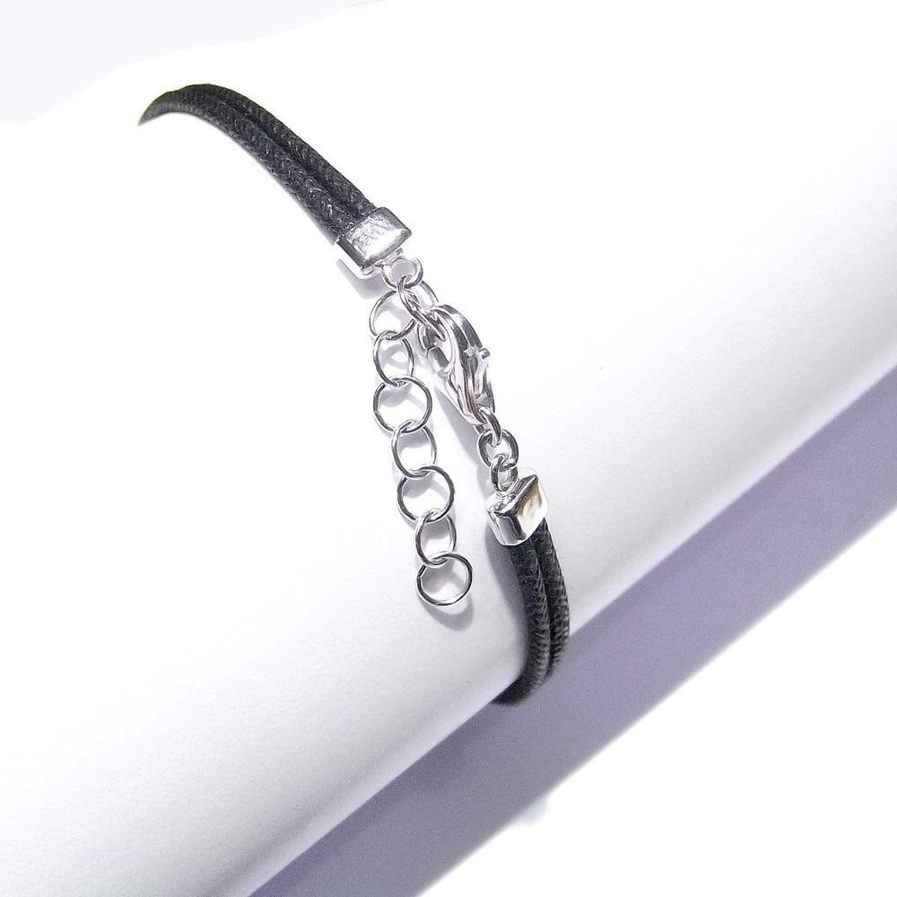 Lenti bracciale pelle e oro bianco 18kt con diamanti 0,516ct colore G purezza VS 0059BR* - Gioielleria Capodagli