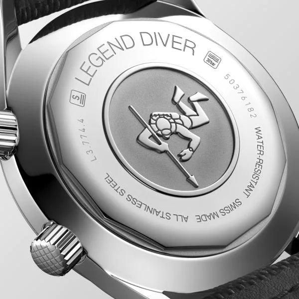 Longines orologio Heritage Legend Diver Blu Watch 42mm blu automatico acciaio L3.774.4.90.2 - Capodagli 1937