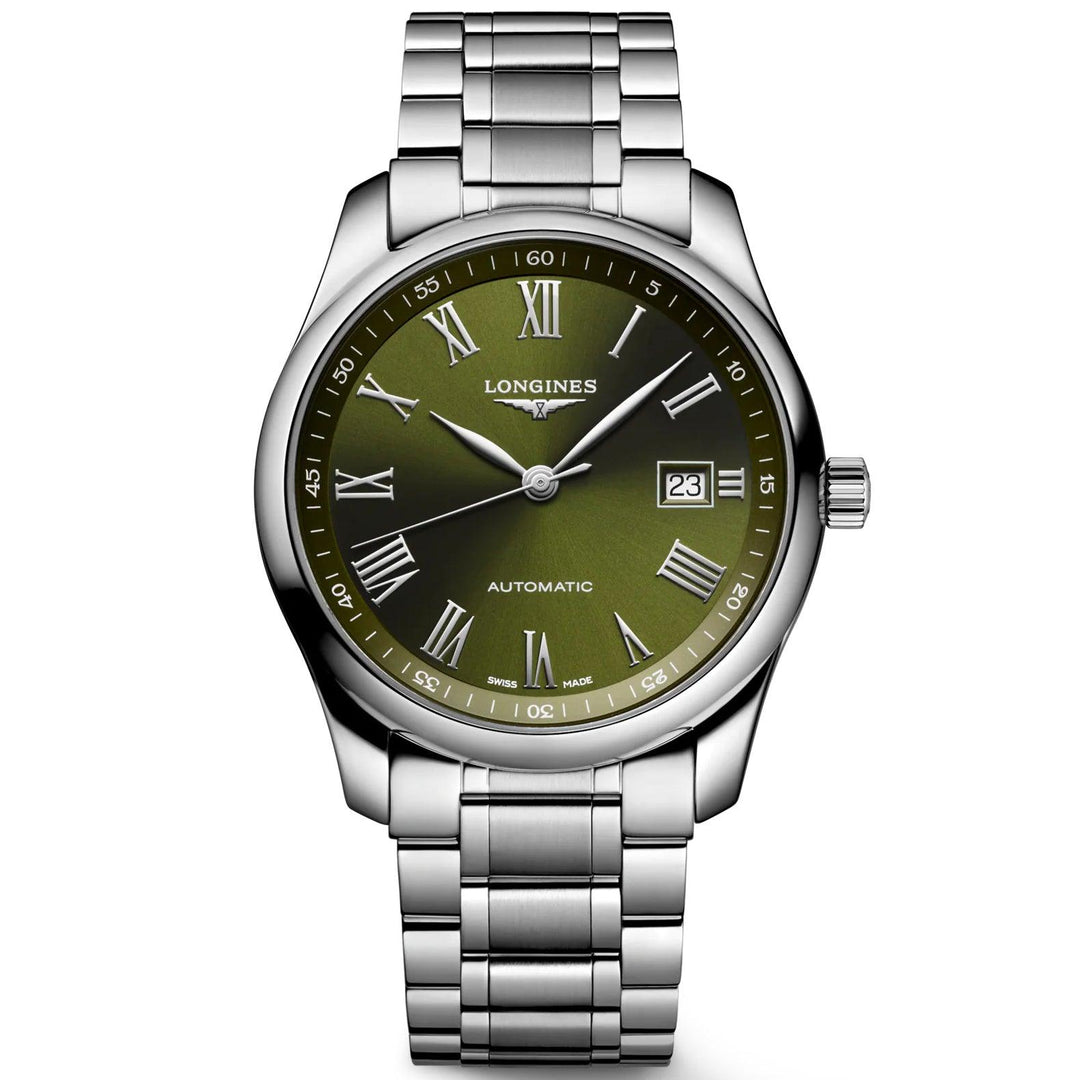 Longines orologio Master Collection 40mm verde automatico acciaio L2.793.4.09.6 - Capodagli 1937