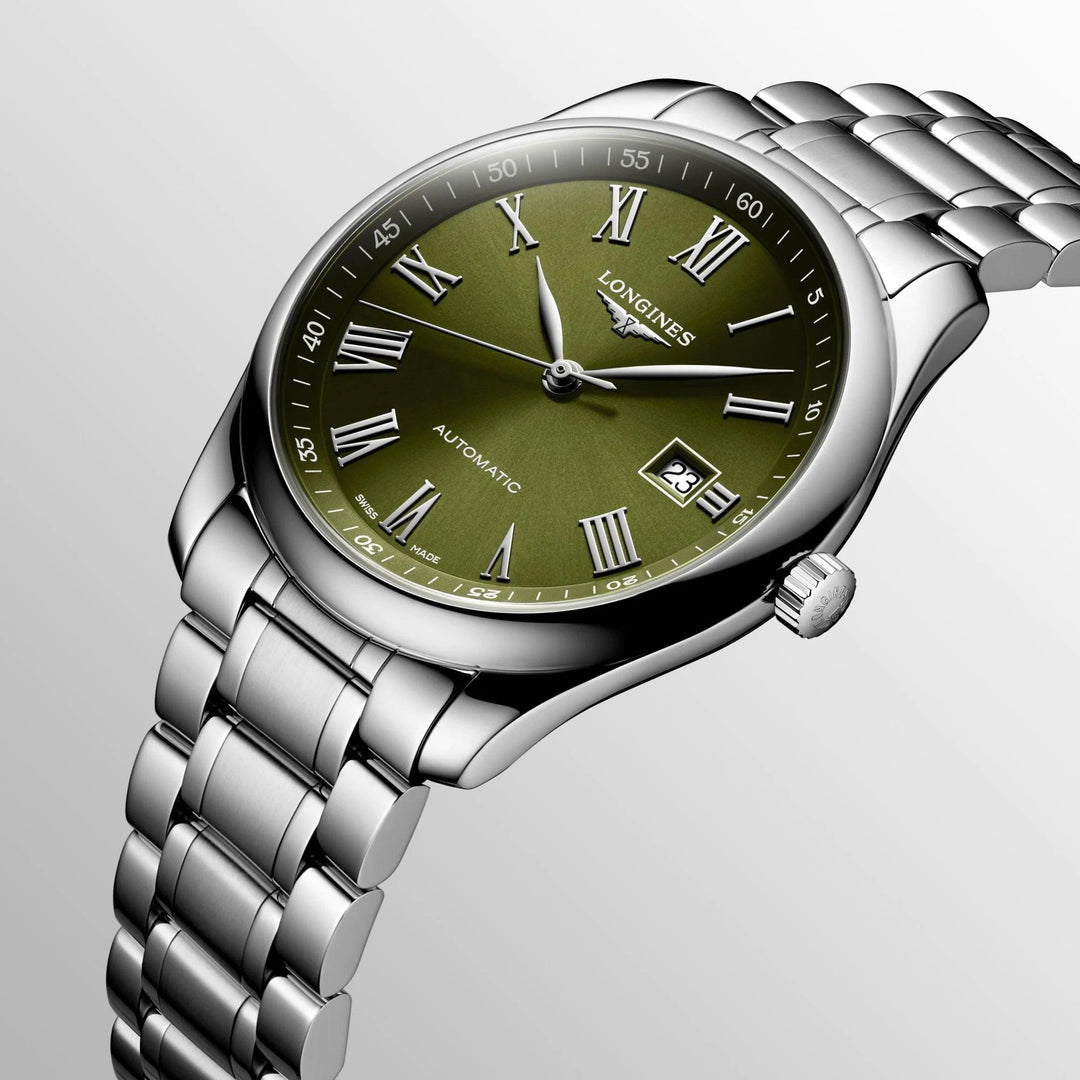 Longines orologio Master Collection 40mm verde automatico acciaio L2.793.4.09.6 - Capodagli 1937