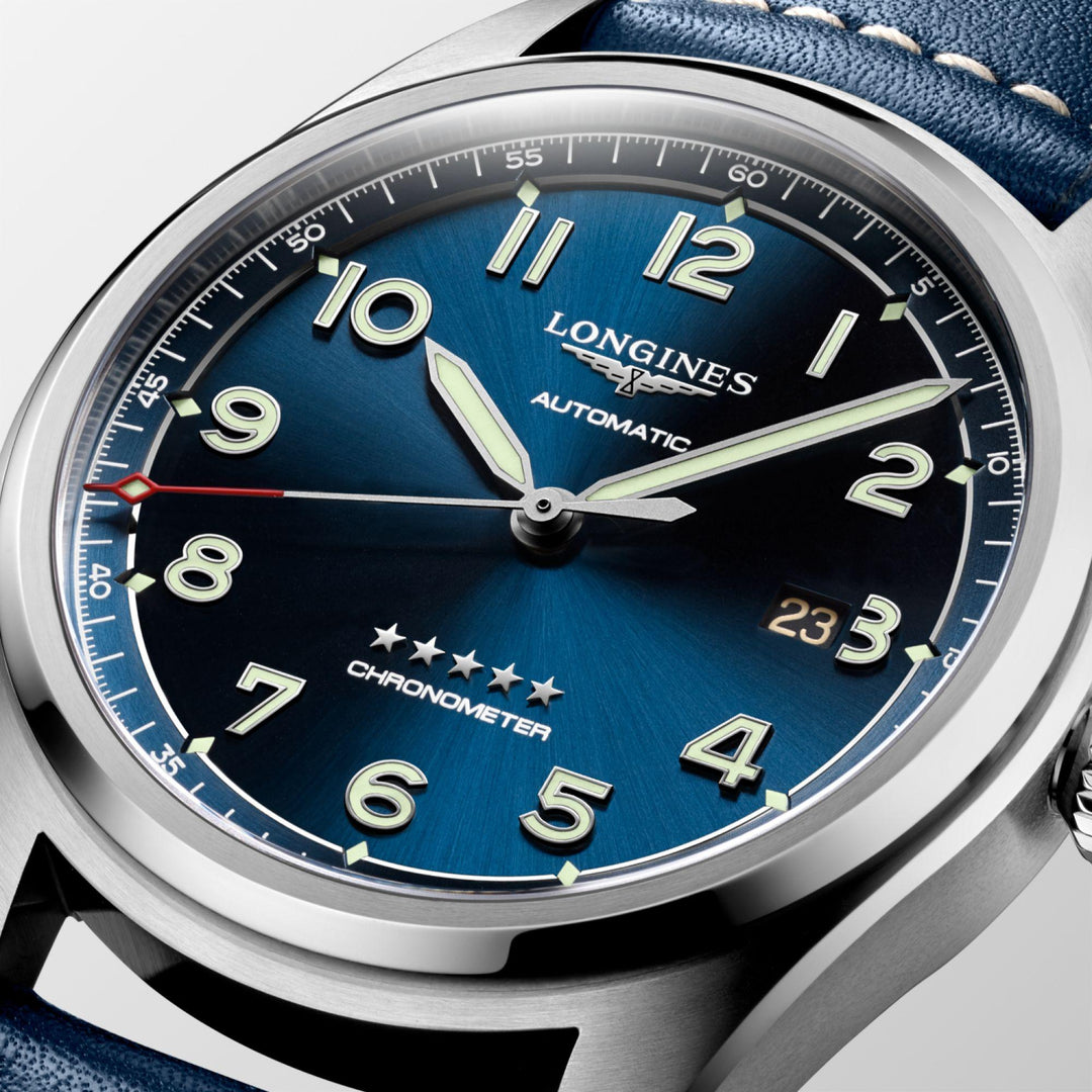 Longines orologio Spirit 42mm blu automatico acciaio L3.811.4.93.0 - Gioielleria Capodagli