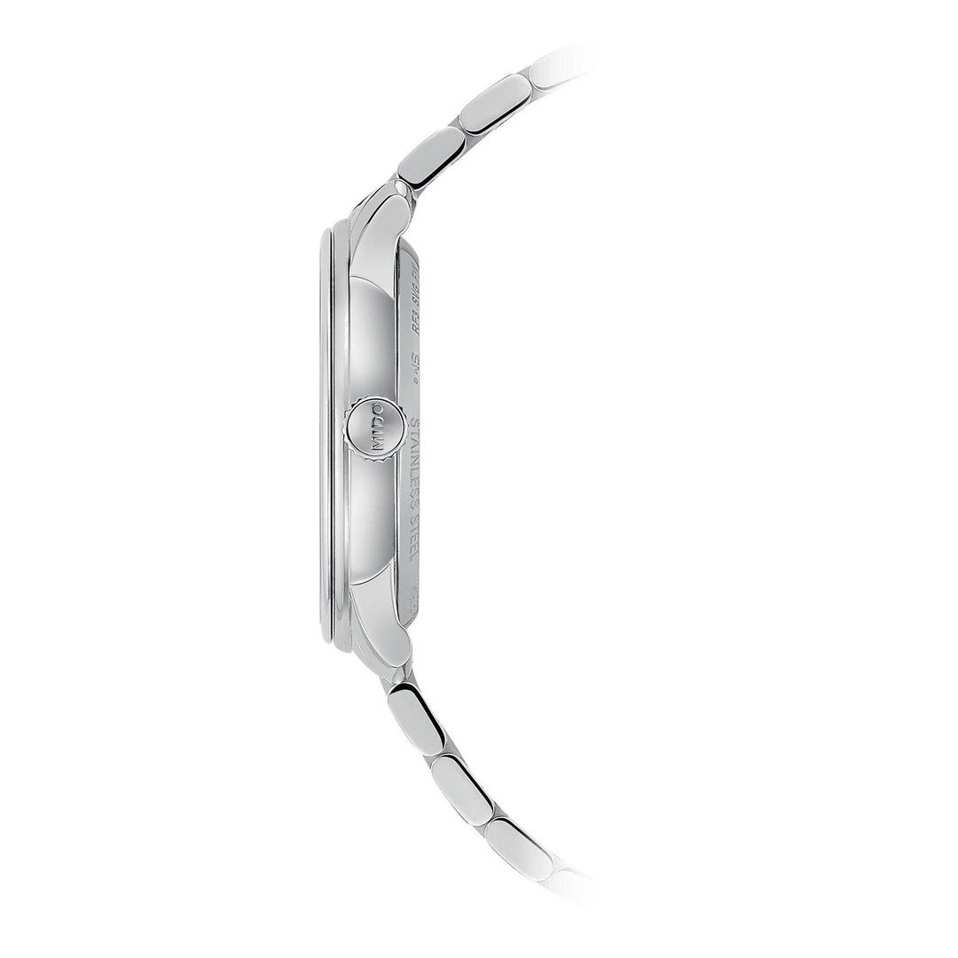 Mido klocka Baroncelli Heritage Lady 33mm vit automatisk stål M027.207.11.016.00 - Capodagli 1937