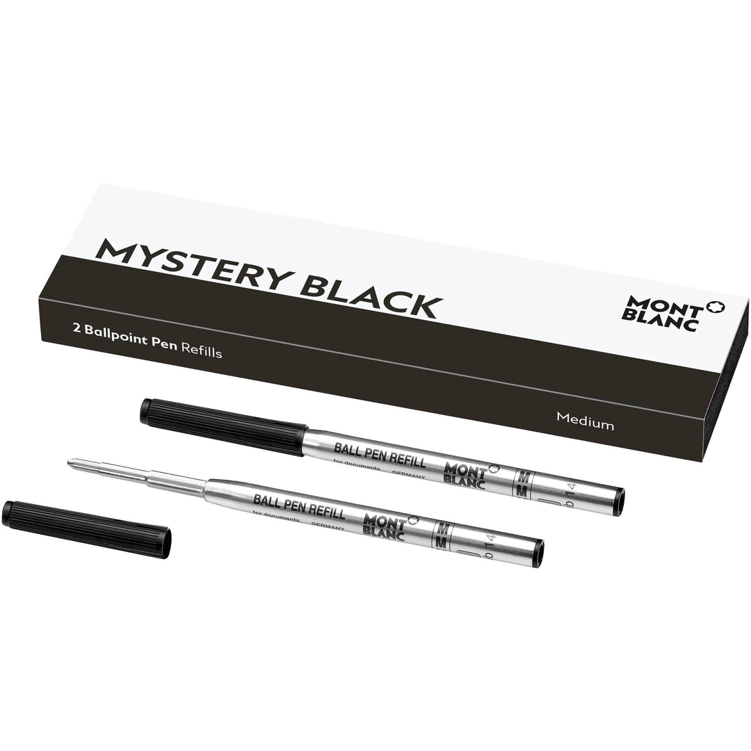 Montblanc 2 refill per penna a sfera (M) Mystery Black nero 116190 - Gioielleria Capodagli