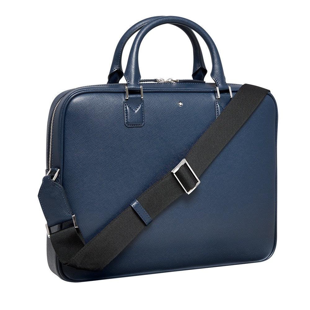 Montblanc borsa porta documenti sottile Sartorial Blu Indaco 116757 - Gioielleria Capodagli
