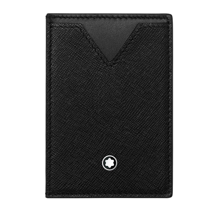 Montblanc porta carte di credito tascabile 3 scomparti Montblanc Sartorial nero 128582 - Capodagli 1937