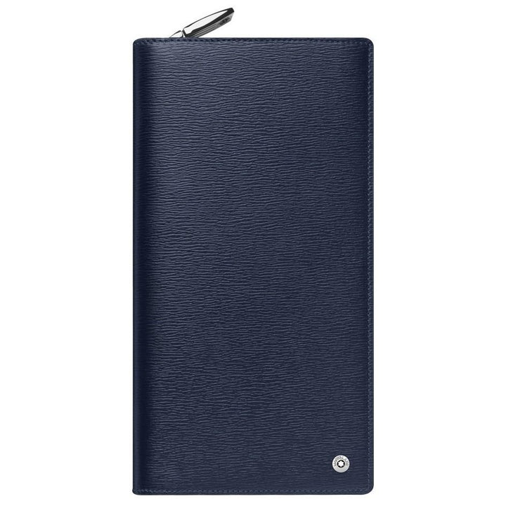 Montblanc portafoglio verticale 13 scomparti con cerniera 4810 Westside blu 118658 - Gioielleria Capodagli