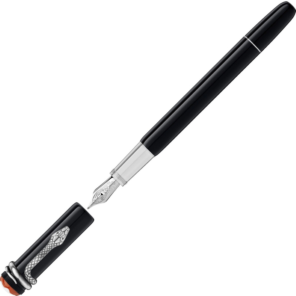 Montblanc stilografica Heritage Collection Rouge et Noir edizione speciale nero punta M 114722 - Gioielleria Capodagli