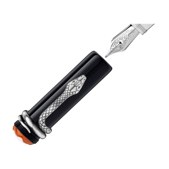 Montblanc stilografica Heritage Collection Rouge et Noir edizione speciale nero punta M 114722 - Gioielleria Capodagli