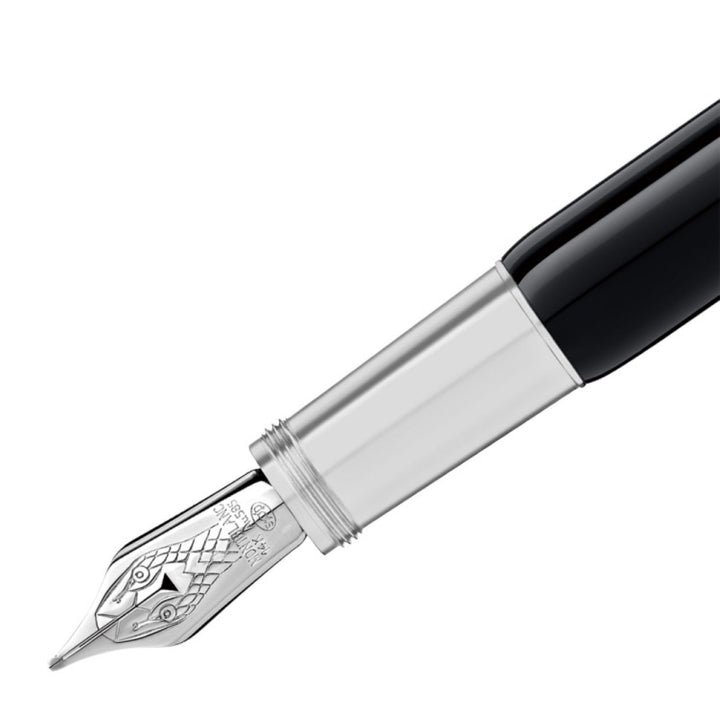 Montblanc stilografica Heritage Collection Rouge et Noir edizione speciale nero punta M 114722 - Gioielleria Capodagli