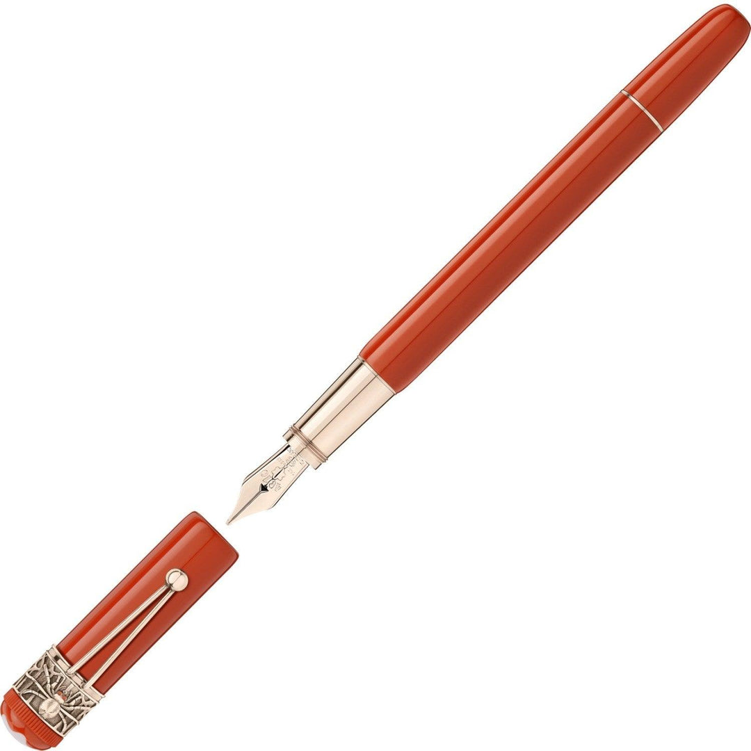 Montblanc stilografica Heritage collection Rouge Et Noir Spider Metamorphosis Edizione Speciale Corallo punta F 118201 - Gioielleria Capodagli