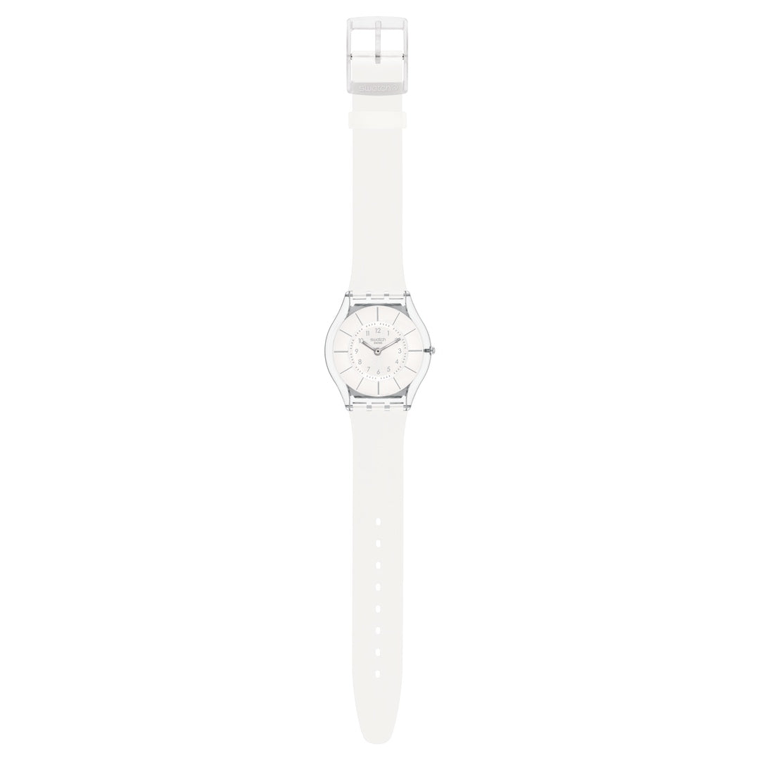 Swatch White ClassIMSS igen Originals Skin 34mm SS08K102 Watch
