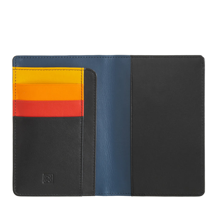 DuDu Pas Holder læder og kreditkort RFID flerfarvet