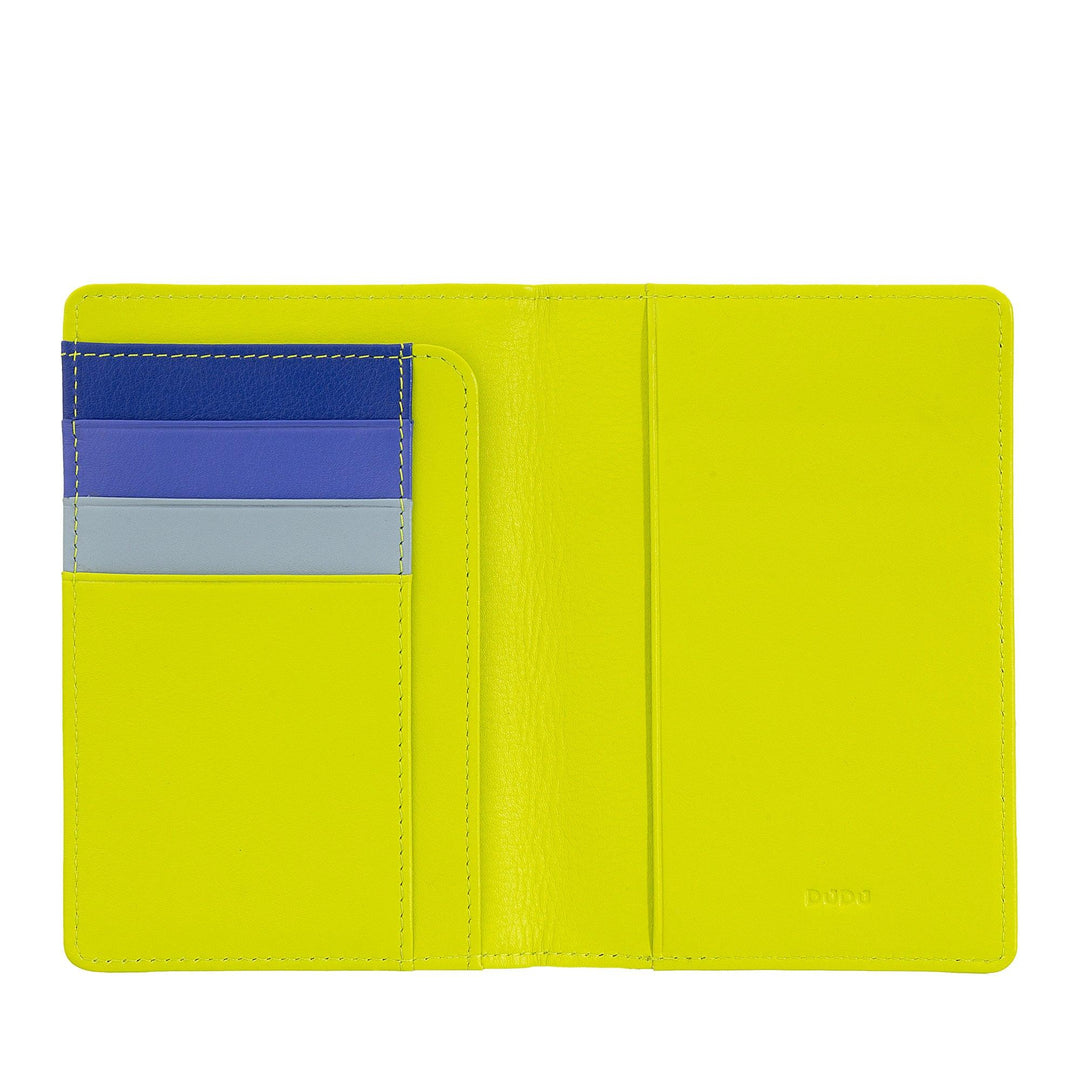 Dudu bringer pas læder og kreditkort RFID multicolor