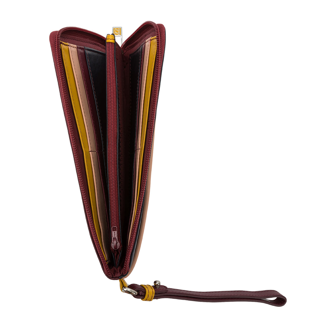 DuDu Kvinders store kapacitet Farverig kapacitet med læder hængselposetaske Koblingspose med håndledslampe