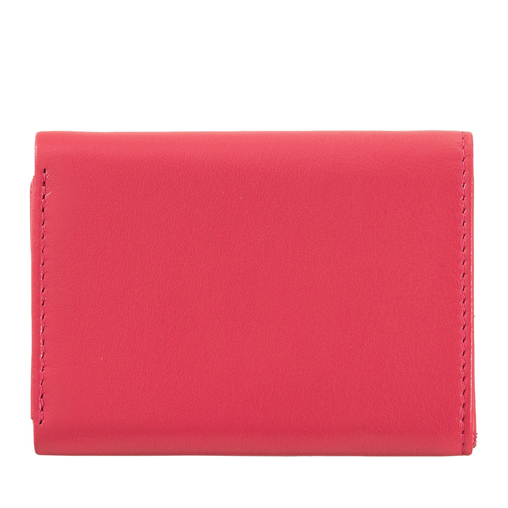 DuDu Lille læder mænds tegnebog, kvinders tegnebog, kompakt design med indehaverindehaver og kort