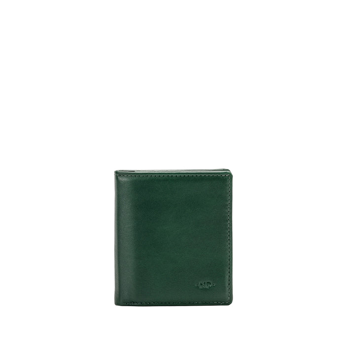 Nuvola læder tegnebog til mænds lille kreditkortholder i ægte lommehud på 8 pengesedler Holder -kort