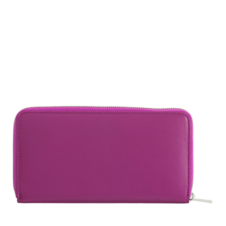 DuDu Fantastisk RFID kvinders tegnebog af vera farvet læder lynlås rundt