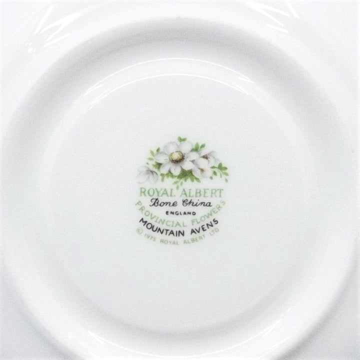 Royal Albert tazza da té Mountain Avens porcellana inglese decori smalto finiture oro fiore A-S885-4 - Gioielleria Capodagli