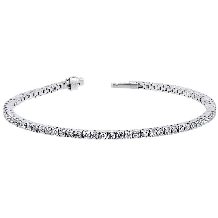 Sidalo bracciale tennis oro bianco 18kt diamanti 5,98ct colore G purezza VS M-4406 - Gioielleria Capodagli