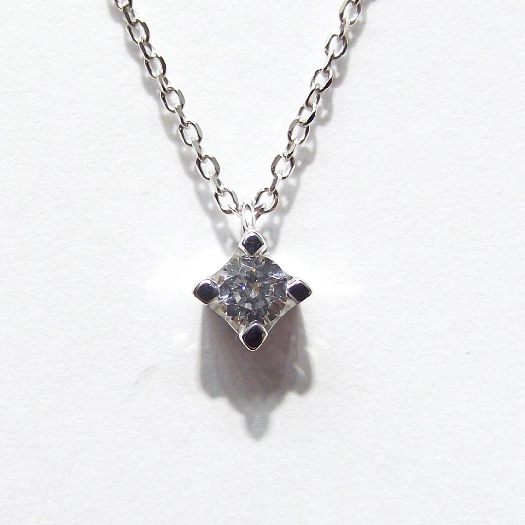 Sidalo collana girocollo Punto Luce oro bianco 18kt 1,90gr diamante 0,14ct colore G purezza VS1 0406-14GI - Capodagli 1937