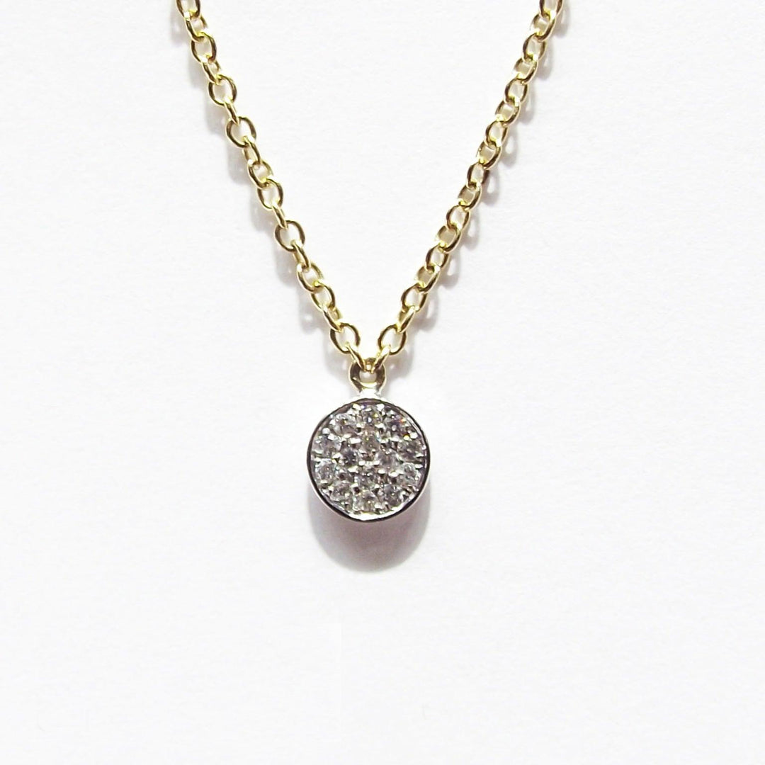 Sidalo girocollo Tondino oro giallo 18kt 2,00g diamanti 0,07ct colore G purezza VS1 0376GI-G - Gioielleria Capodagli