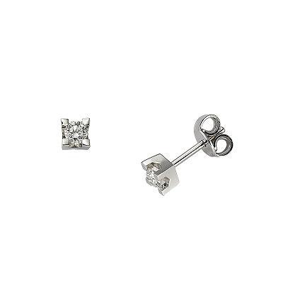 Sidalo orecchini punto luce oro 18kt diamanti 0,12ct colore G purezza VS M43-012 - Capodagli 1937