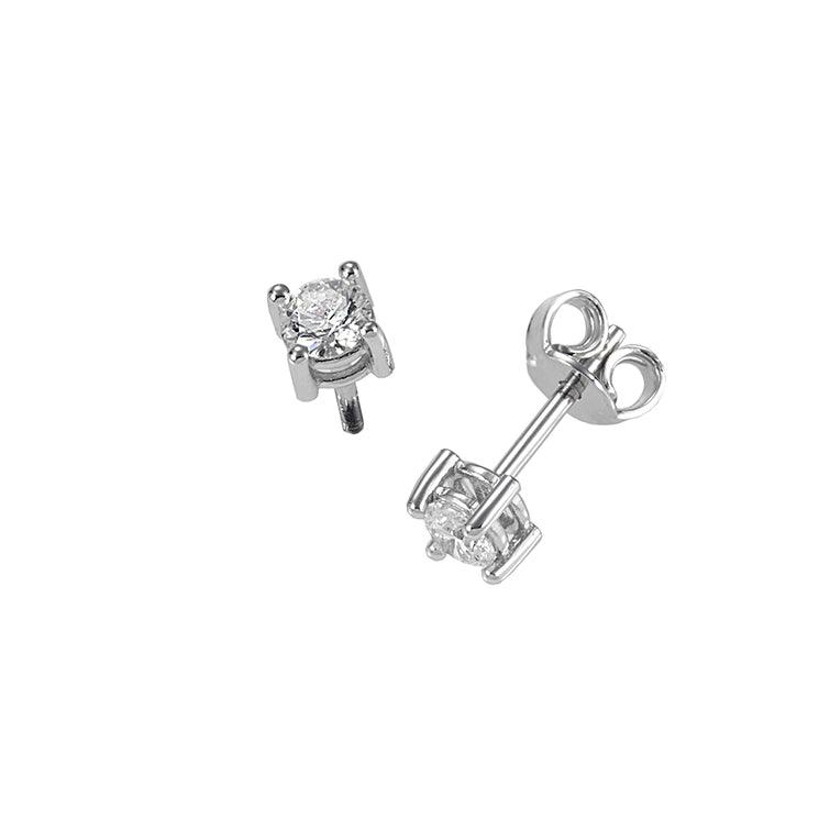 Sidalo orecchini punto luce oro 18kt diamanti 0,20 colore F purezza VS 0100-020OR - Capodagli 1937