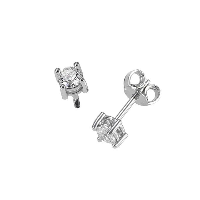 Sidalo orecchini punto luce oro 18kt diamanti 0,38 colore F purezza VS 0100-038OR - Capodagli 1937
