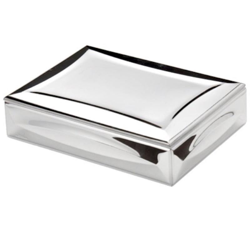 Sovrani cofanetto portagioie 13x18cm laminato argento W251 - Capodagli 1937