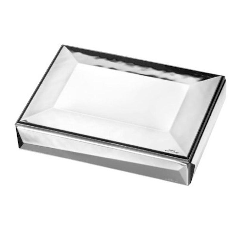 Sovrani cofanetto portagioie 13x18cm laminato argento W867 - Capodagli 1937