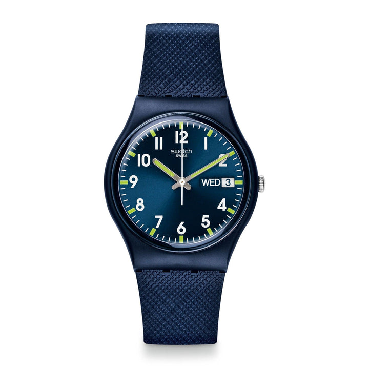 Swatch orologio SIR BLUE Originals Gent 34mm quarzo GN718 - Gioielleria Capodagli