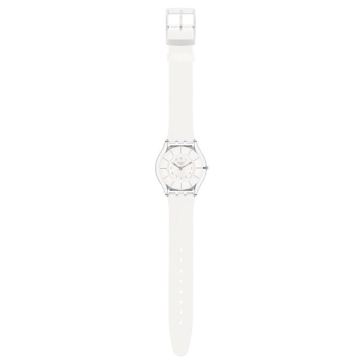 Swatch orologio WHITE CLASSINESS AGAIN Originals Skin 34mm SS08K102-S14 - Capodagli 1937