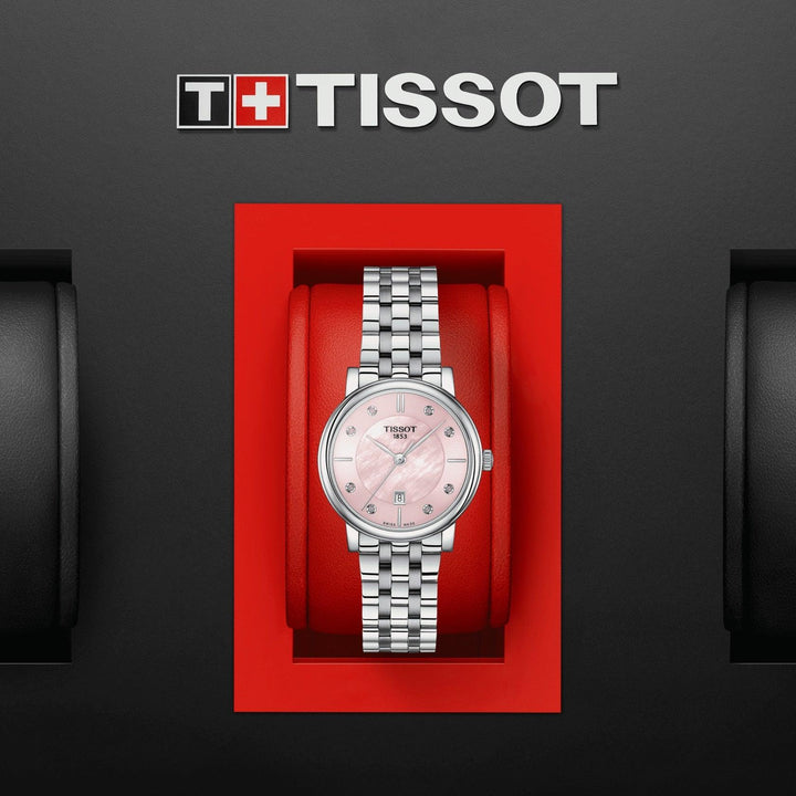 Tissot orologio Carson Premium Lady 30mm madreperla rosa quarzo acciaio T122.210.11.159.00 - Capodagli 1937