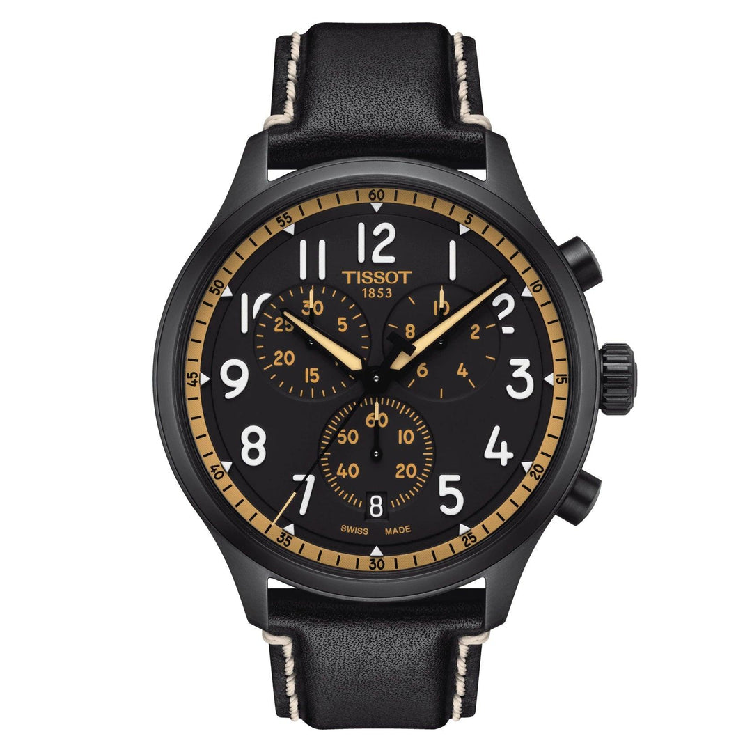 Tissot orologio Chrono XL Vintage 45mm nero quarzo acciaio finitura PVD nero T116.617.36.052.02 - Capodagli 1937