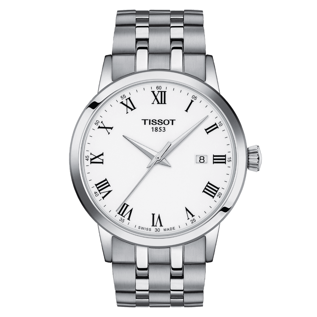 Tissot orologio Classic Dream 42mm bianco quarzo acciaio T129.410.11.013.00 - Gioielleria Capodagli