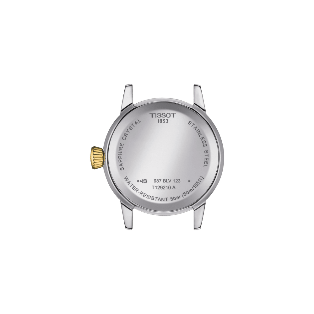 Tissot orologio Classic Dream Lady 28mm avorio quarzo acciaio finitura PVD oro giallo T129.210.22.263.00 - Gioielleria Capodagli