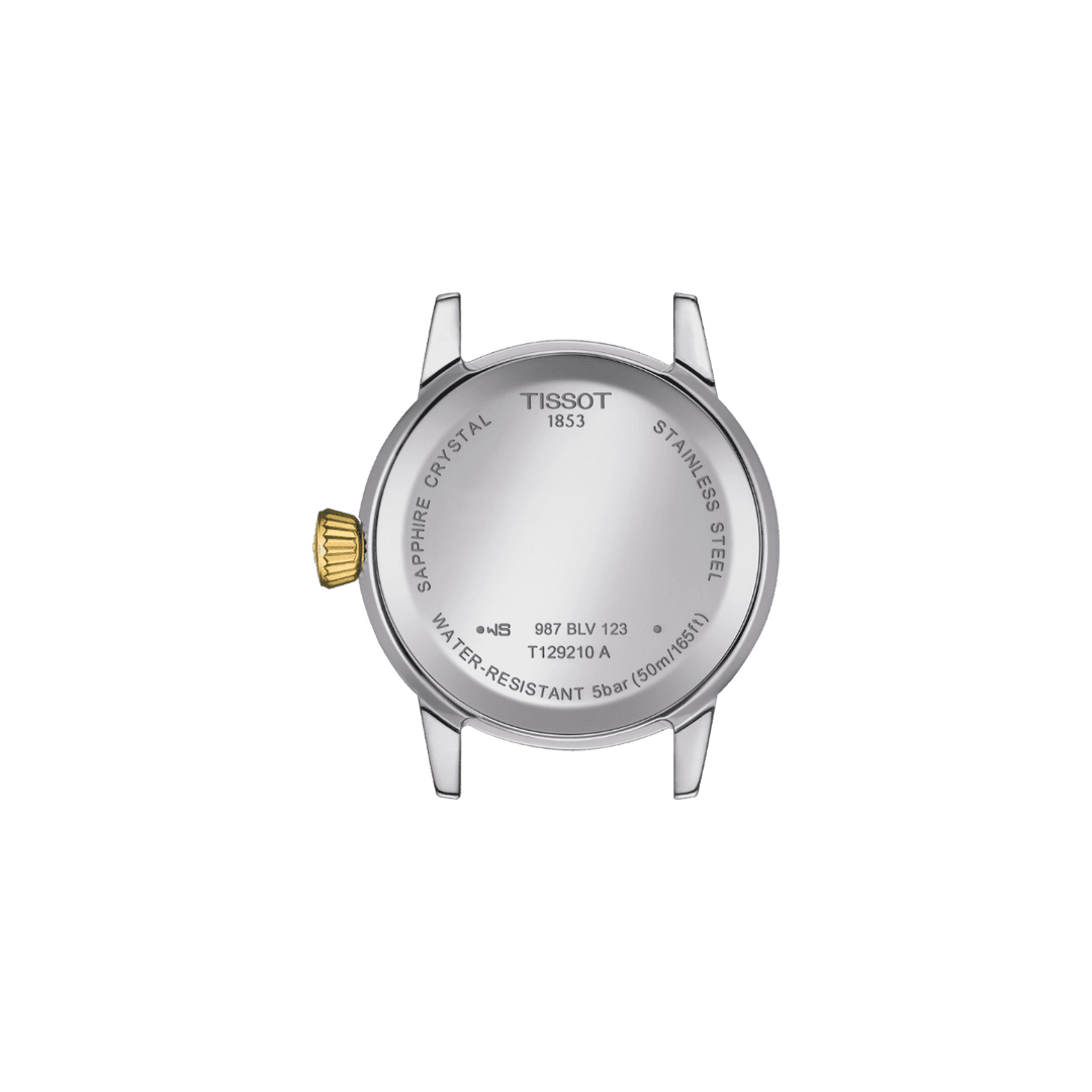 Tissot orologio Classic Dream Lady 28mm avorio quarzo acciaio finitura PVD oro giallo T129.210.22.263.00 - Gioielleria Capodagli