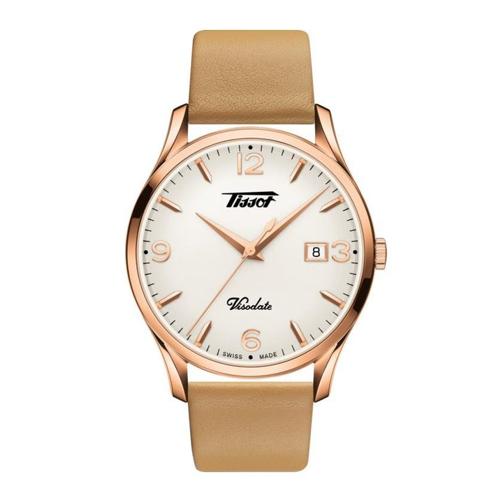 Tissot orologio Heritage Visodate 40mm acciaio PVD oro rosa quarzo T118.410.36.277.01 - Gioielleria Capodagli