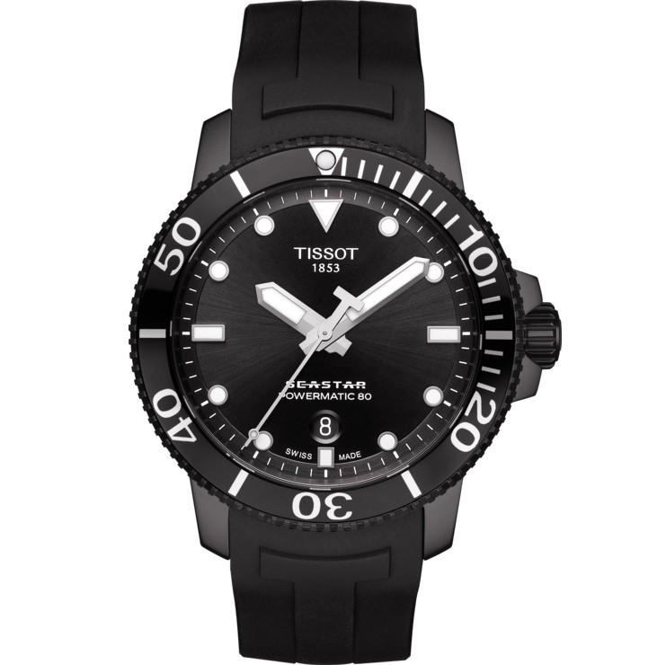 Tissot orologio Seastar 1000 Powermatic 80 automatico acciaio nero T120.407.37.051.00 - Gioielleria Capodagli