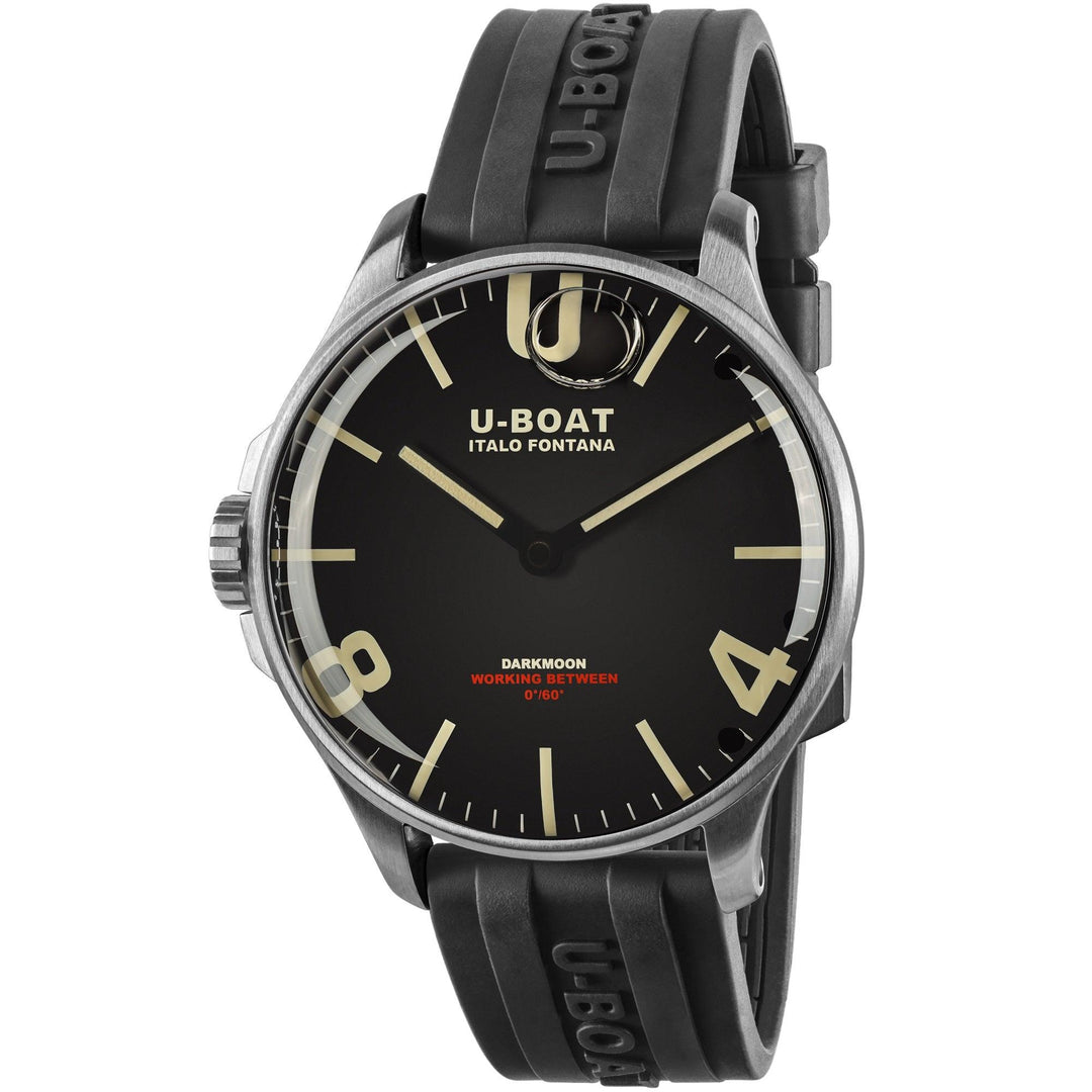 U-BOAT orologio Darkmoon Black SS 44mm nero quarzo acciaio 8463/B - Capodagli 1937