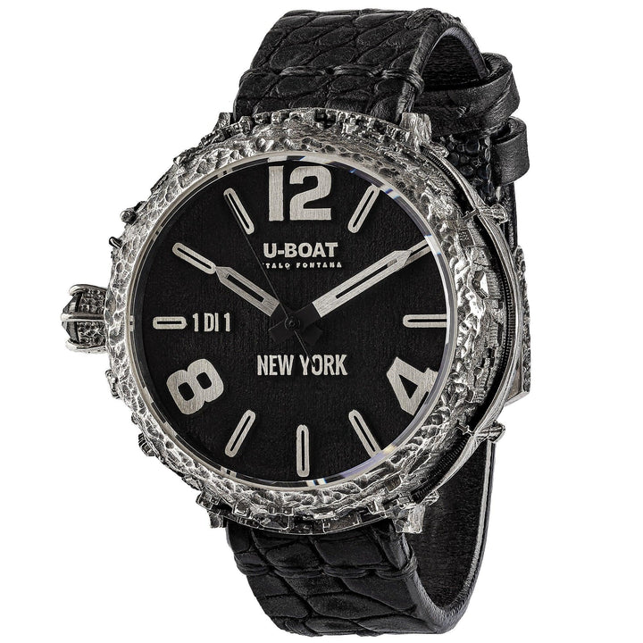 U-Boat orologio New York 925 Diamond 45mm nero automatico argento 925 NEW YORK 925 - Capodagli 1937