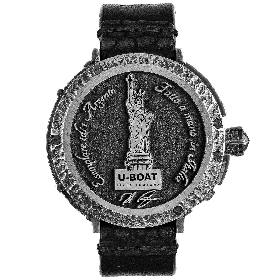 U-Boat orologio New York 925 Diamond 45mm nero automatico argento 925 NEW YORK 925 - Capodagli 1937